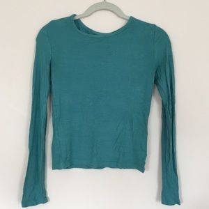 Long sleeve blue shirt!